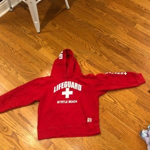 Life Guard sweatshirt. Size Medium 10-12.